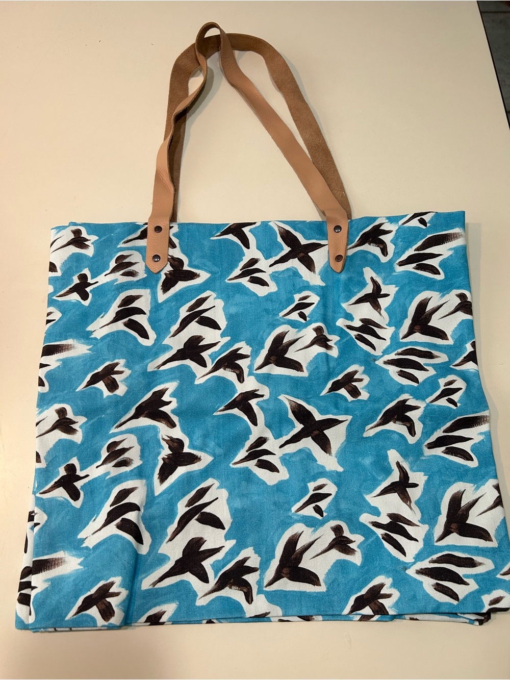 Birds in Flight Canvas Carry All Slouch Tote